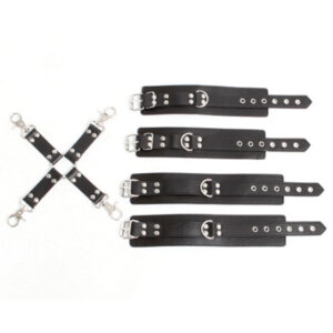 SMVIP Handcuffs Legcuffs Cross Restraint Belt
