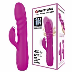 Vibrator Pretty Love Crazy Piston Vibrator Ganda Silikon