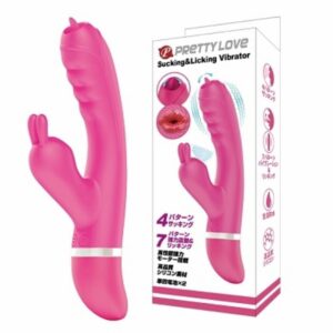 Vibrator Pretty Love Sucking & Licking Getar C-spot Silikon