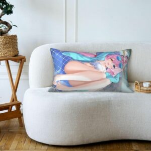 Sarung Bantal Hoshino Blue Archive Cushion cover Motif Anime Dua Sisi (53x33cm)