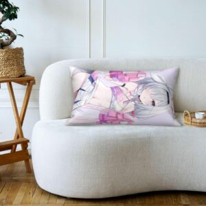 Sarung Bantal Plana Blue Archive Cushion cover Cetak Dua Sisi (53x33cm)