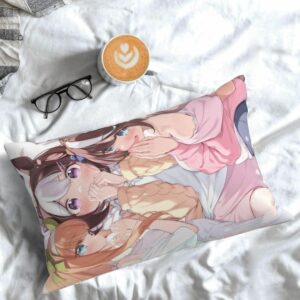 Sarung Bantal Uma Musume Spesial Week Pillow Cover Dua Sisi Poliester (76x50cm)