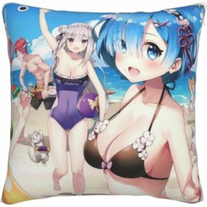 Pillow Case Emilia Rem Re Zero Velvet Stylish (Fashion-3)