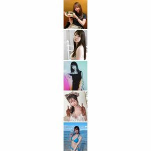 Stiker Yumeno Aika 10 Sheets Waterproof Unofficial PVC Sticker Set