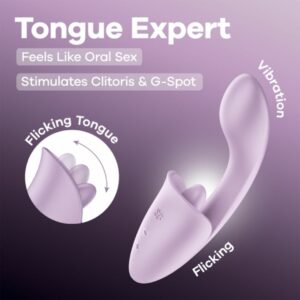 Satisfyer Tongue Expert Alat Pijat Sensual Licking & Vibrator Original