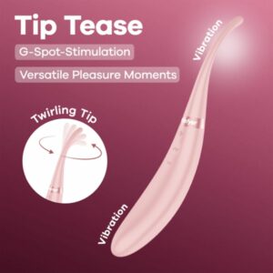 Satisfyer Tip Tease Vibrator Sensual Dual End Pinpoint Stimulation