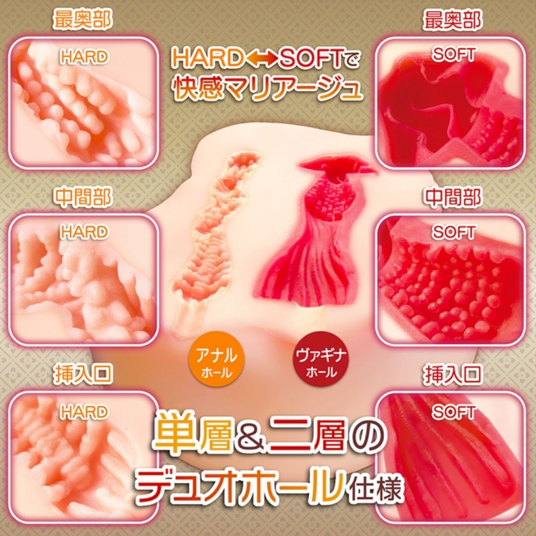 NOTOWA Mariage Duo REAL FORM NTWA-054 Two-Hole Adult Toy with Lotion Japan